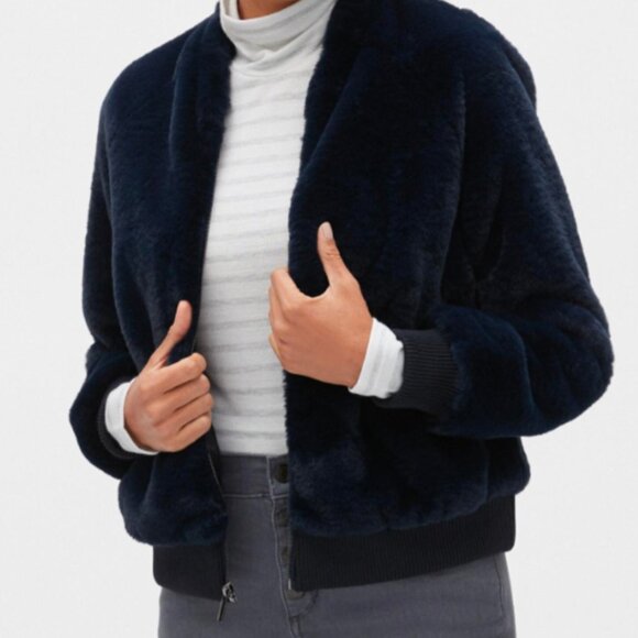 Faux Fur Banana Republic Jacket - Picture 3 of 6